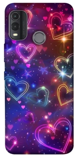 Чохол на Nokia G11 Plus Drawn hearts фото 1 з 1