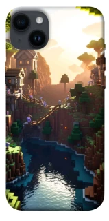 Чехол на Apple iPhone 14 Plus (6.7") Minecraft sunset фото 1 из 1
