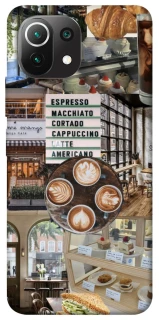 Чехол на Xiaomi Mi 11 Lite Coffee collage ver.5 фото 1 из 1