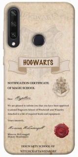 Чехол на Huawei Y6p The Hogwarts acceptance letter фото 1 из 1