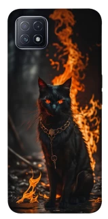 Чехол на Oppo A73 Огненный кот фото 1 из 1