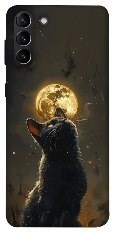 Чехол на Samsung Galaxy S21+ Кот под луной v2 фото 1 из 1