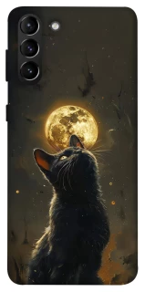 Чехол на Samsung Galaxy S21+ Кот под луной v2 фото 1 из 1