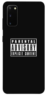 Чехол на Samsung Galaxy S20 Parental Advisory Label фото 1 из 1