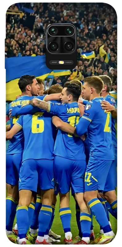 Чехол на Xiaomi Redmi Note 9s / Note 9 Pro / Note 9 Pro Max Сборная Украины v3 фото 1 из 1