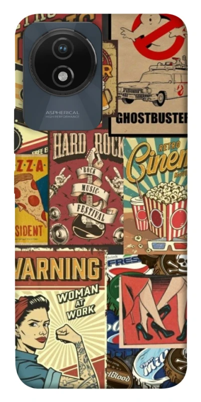 Чохол на Vivo Y02 Retro collage ver.2 фото 1 з 1