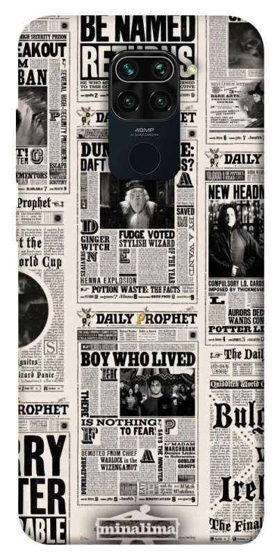 Чехол на Xiaomi Redmi Note 9 / Redmi 10X Harry Potter newspaper фото 1 из 1