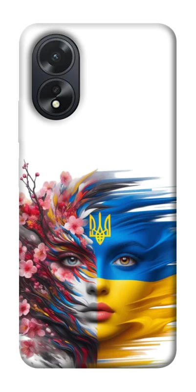 Чехол на Oppo A18 Flowering Ukraine фото 1 из 1
