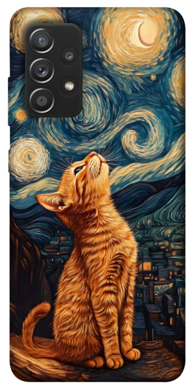 Чохол на Samsung Galaxy A52 4G / A52 5G van gogh cat фото 1 з 1