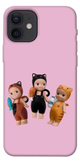 Чехол на Apple iPhone 12 (6.1") Cat Cafe Trio фото 1 из 1