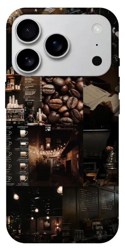 Чехол на Apple iPhone 18 Pro Max Coffee collage ver.1 фото 1 из 1