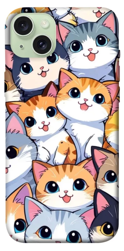 Чехол на Apple iPhone 15 Plus (6.7") Cute Cat v2 фото 1 из 1
