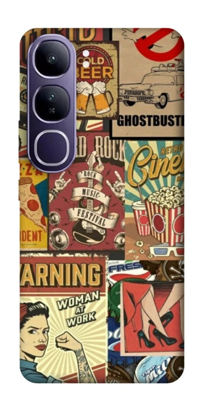 Чохол на Vivo Y300 Retro collage ver.2 фото 1 з 1