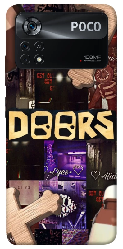 Чехол на Xiaomi Poco X4 Pro 5G Roblox doors dark mode фото 1 из 1