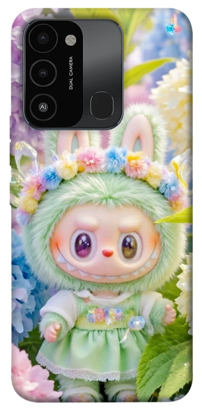 Чехол на TECNO Spark 8C Labubu & Flowers ver.2 фото 1 из 1