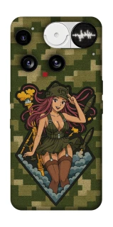 Чехол на Nothing Phone (3) Military Waifu фото 1 из 1