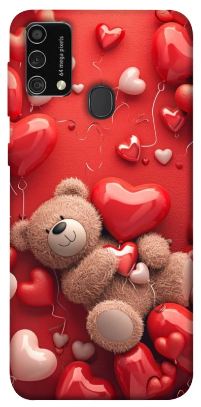 Чохол на Samsung Galaxy M21s bear in hearts фото 1 з 1