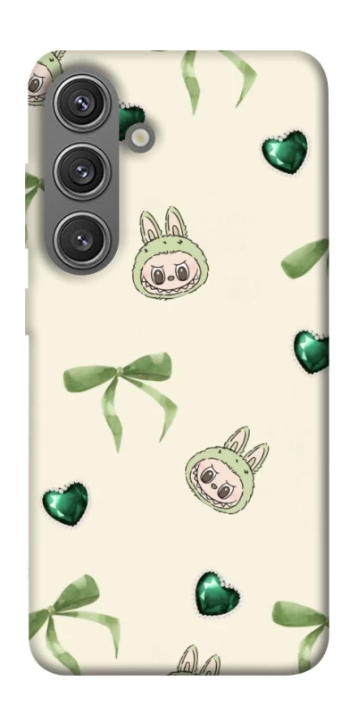 Чохол на Samsung Galaxy S24 Labubu Green Heart фото 1 з 1