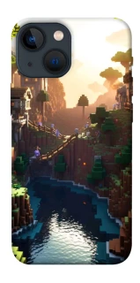 Чехол на Apple iPhone 13 mini (5.4") Minecraft sunset фото 1 из 1
