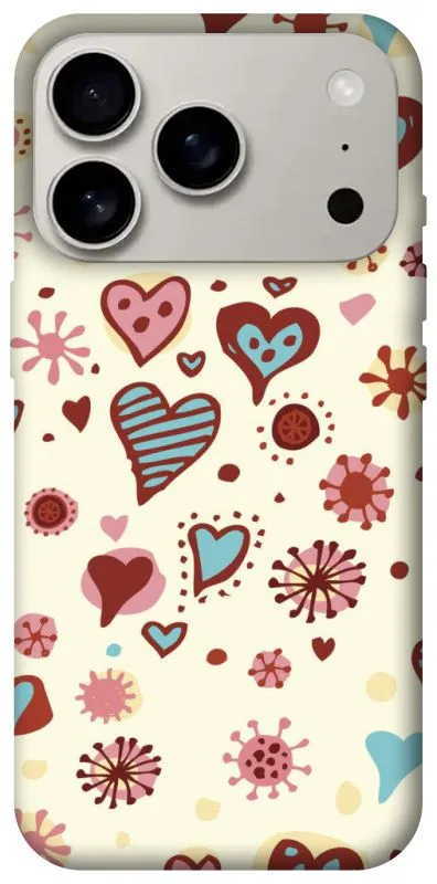 Чехол на Apple iPhone 18 Pro Pretty hearts фото 1 из 2