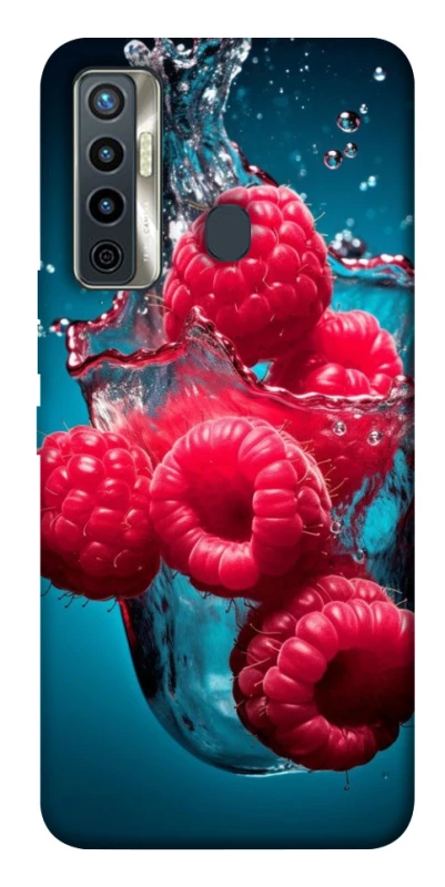 Чохол на TECNO Camon 17 Малинка у воді фото 1 з 1