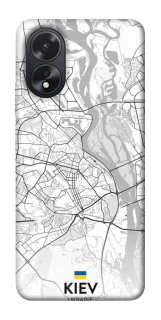 Чохол на Oppo A18 Kiev white map фото 1 з 1