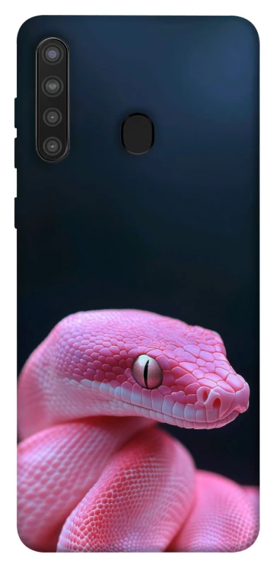 Чохол на Samsung Galaxy A21 Рожева змія фото 1 з 1