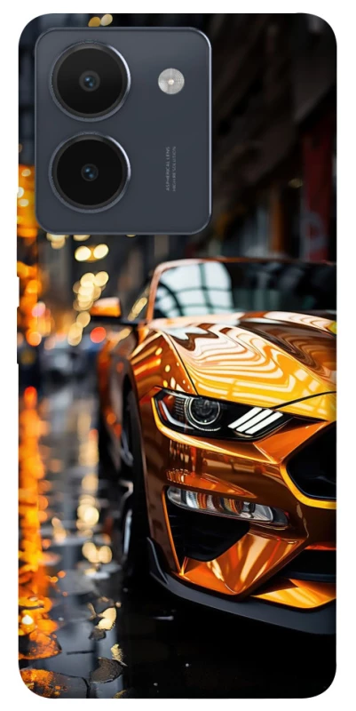 Чохол на Vivo Y36 Golden sports car фото 1 з 1
