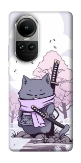 Чохол на Oppo Reno 10 Samurai cat фото 1 з 2