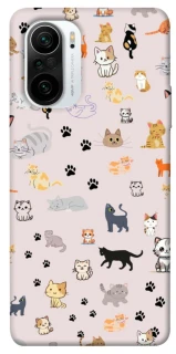 Чехол на Xiaomi Redmi K40 / K40 Pro / K40 Pro+ / Poco F3 Cat style ver.1 фото 1 из 1