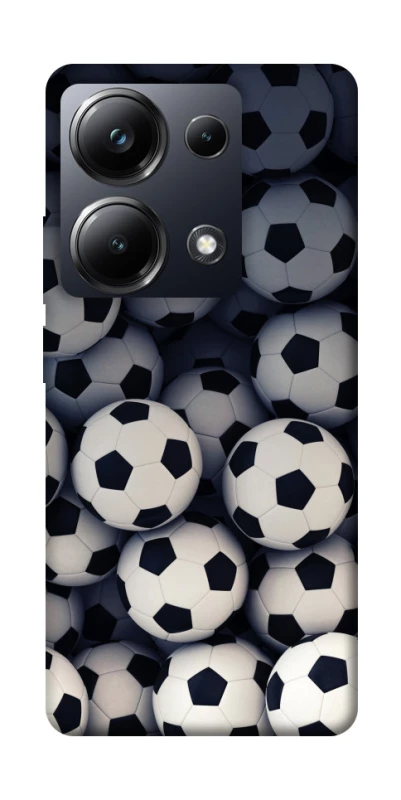 Чохол на Xiaomi Poco M6 Pro 4G Футбольні м'ячи фото 1 з 1