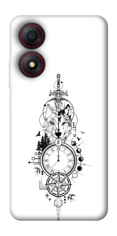 Чехол на ZTE Blade A34 4G Tattoo ver.8 фото 1 из 1