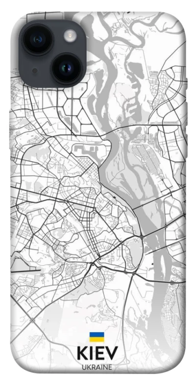 Чехол на Apple iPhone 14 Plus (6.7") Kiev white map фото 1 из 1
