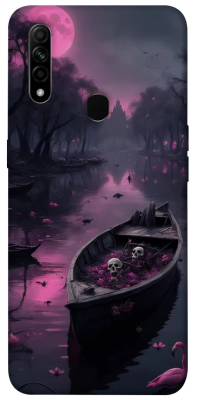 Чохол на Oppo A31 Boat and flamingo фото 1 з 1