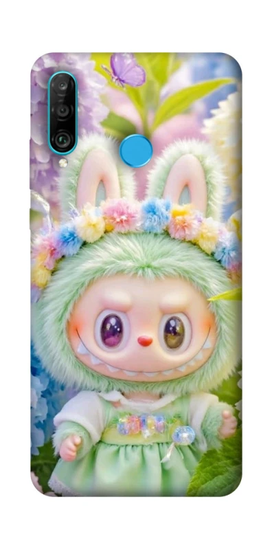 Чохол на Huawei P30 lite Labubu & Flowers ver.2 фото 1 з 1