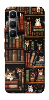 Чехол на Infinix Hot 60 Pro Cats & Books фото 1 из 1