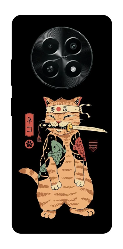 Чехол на Realme Narzo 70x Кот-самурай фото 1 из 1