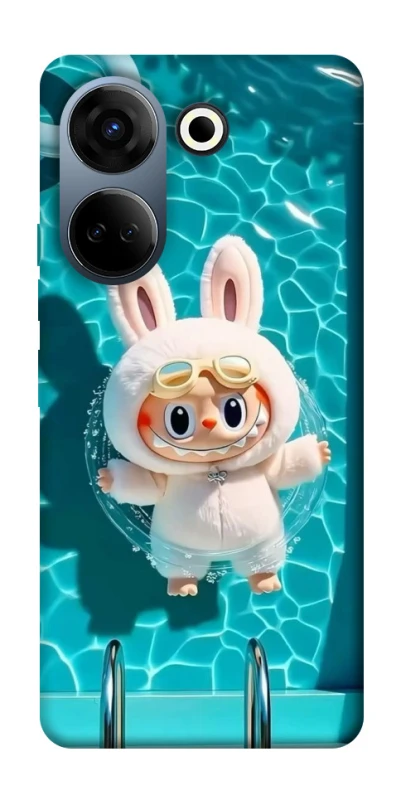 Чехол на TECNO Camon 20 Pro (CK7n) Labubu in the pool ver.2 фото 1 из 1