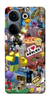 Чехол на TECNO Camon 20 Pro (CK7n) Roblox collage ver.5 фото 1 из 1