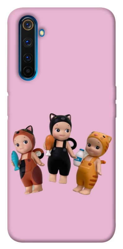 Чехол на Realme 6 Pro Cat Cafe Trio фото 1 из 1