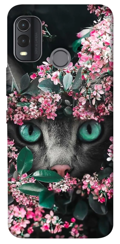 Чехол на Nokia G11 Plus Кот в цветах фото 1 из 1