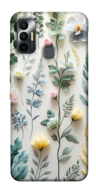 Чехол на TECNO Spark 7 Floral design ver.4 фото 1 из 1