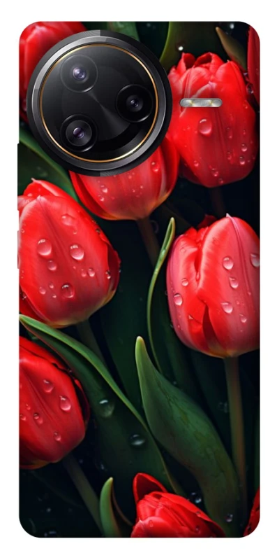 Чехол на Xiaomi Poco F7 Ultra Красные тюльпаны фото 1 из 1