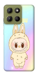 Чехол на Motorola Moto G15 4G Fluffy Rainbow Labubu фото 1 из 1