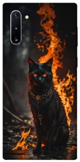 Чохол на Samsung Galaxy Note 10 Вогняний кіт фото 1 з 1