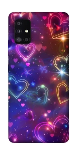 Чохол на Samsung Galaxy A51 5G Drawn hearts фото 1 з 1