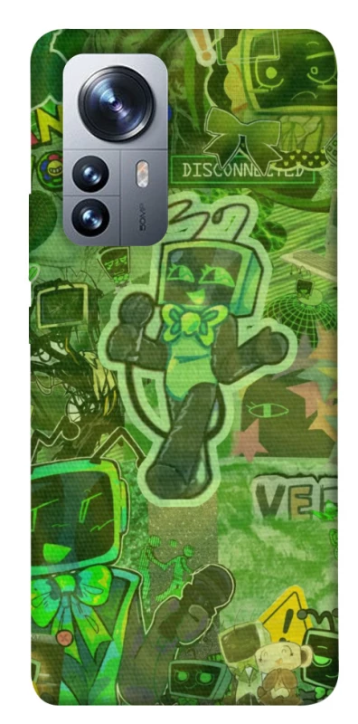Чохол на Xiaomi 12 / 12X Dandysworld tv green theme фото 1 з 1
