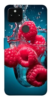 Чохол на Google Pixel 5A Малинка у воді фото 1 з 1
