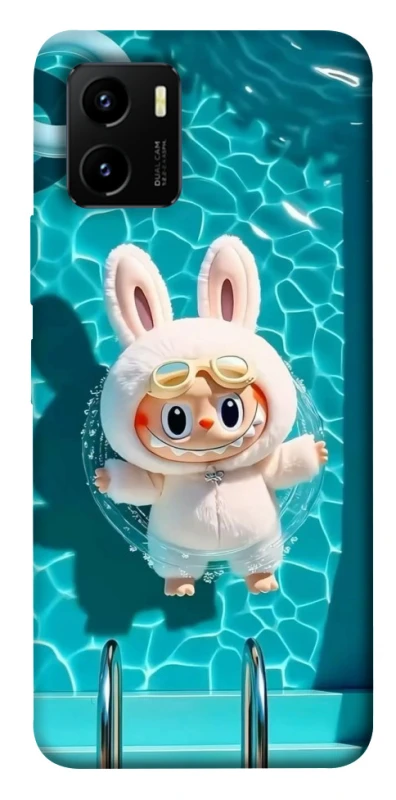 Чохол на Vivo Y15s Labubu in the pool ver.2 фото 1 з 1