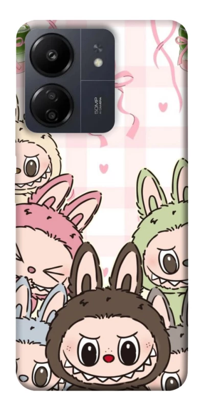 Чохол на Xiaomi Redmi 13C All Labubu 2 фото 1 з 1